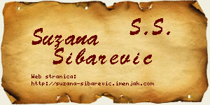 Suzana Šibarević vizit kartica
